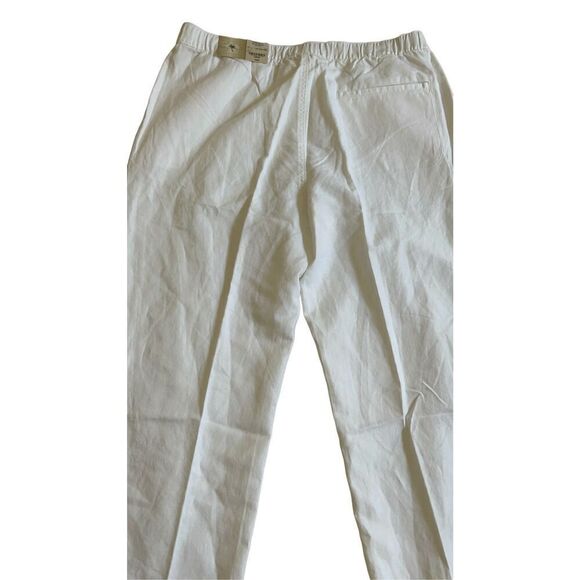Island Shores White Linen Pants Large - Picture 4 of 14